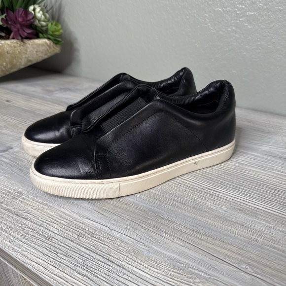 Halogen Black Leather Slip On Shoes - Picture 3 of 6